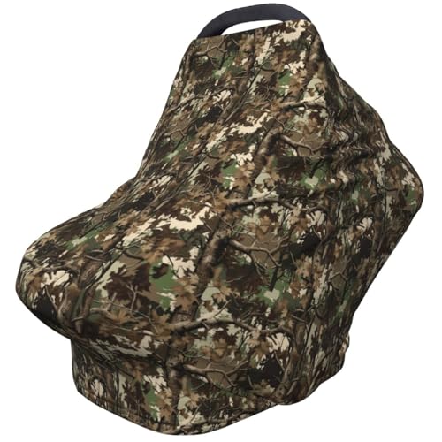 Image of Camo Baby Car Seat Cover, Multi Use Baby Stroller Cover, Boys and Girls Camo Shower Gifts