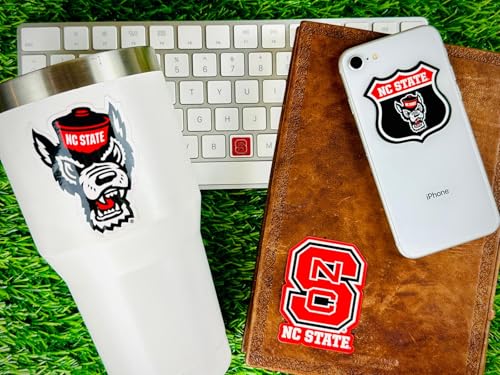 Image of NC State Wolfpack Stickers & Decals for Car, Laptop & Phone 14 Pc Gift Set