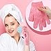 Tegeme 50 Pcs Exfoliating Gloves for Body, Double Sided Exfoliating Bath Shower Gloves for Women Deep Clean Skin for Spa Massage Beauty Skin Shower Scrubber Bathing Accessories(13 Colors)