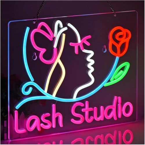 Enseigne néon Lash Studio lampe néon déco murale LED - 6