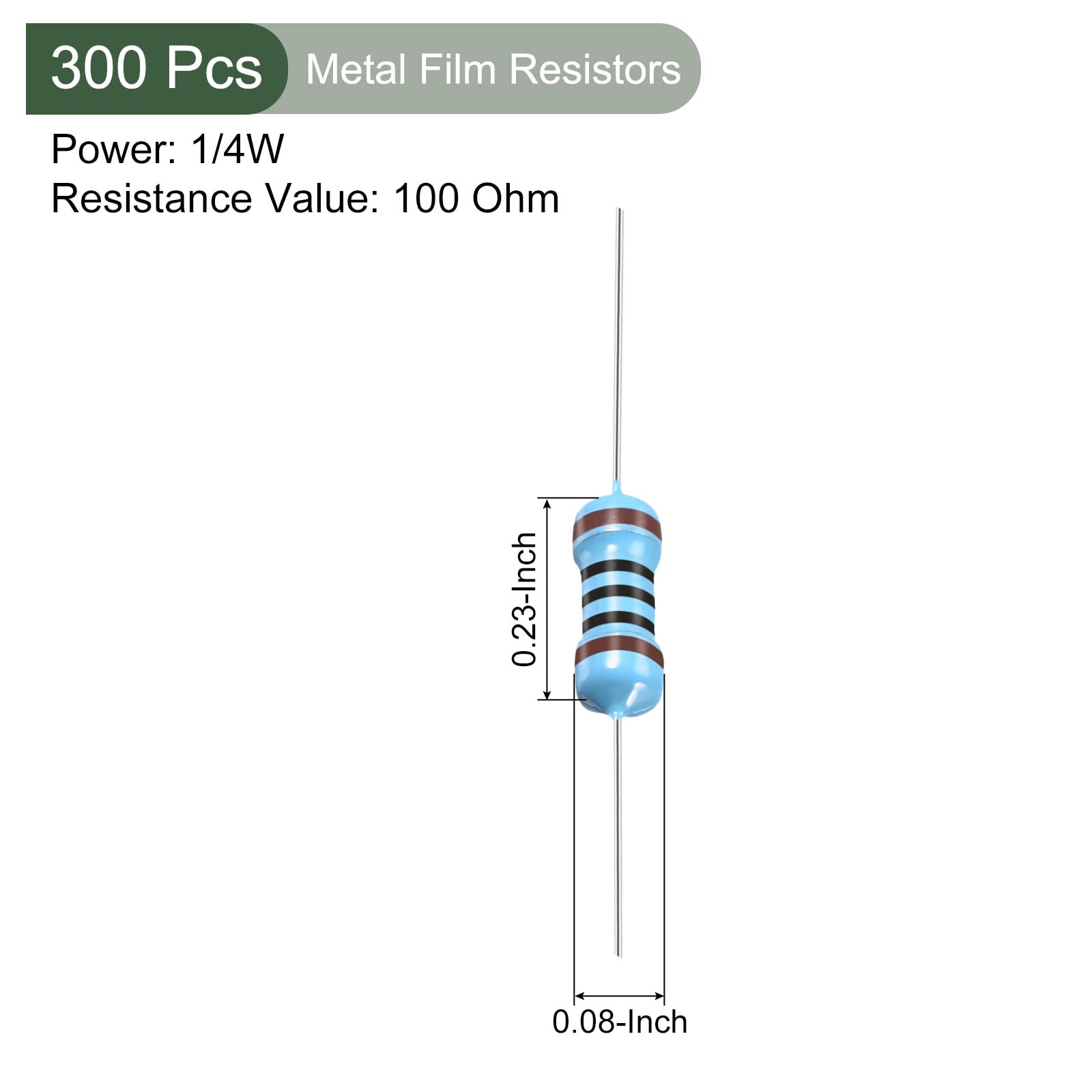 100 Résistances Film Carbone 330 Ohm 1/4W | Pour Projets Électroniques, DIY, Réparation