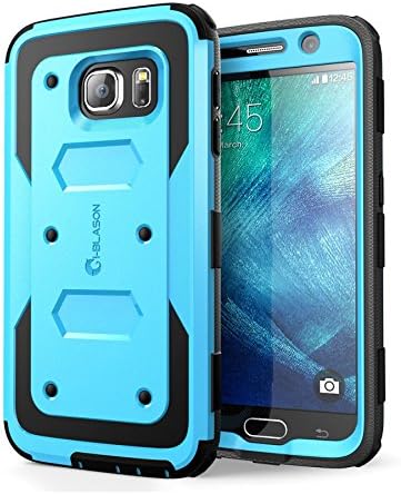 i-Blason Case Designed for Galaxy S6, Armorbox Series With Built-in Screen Protector Full Body Heavy Duty Protection Heavy Duty Protection Bumper Corner for Samsung Galaxy S6 (Blue)