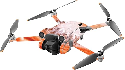 MightySkins Skin compatible con DJI Mini 3 Pro - Cuarzo naranja  Funda protectora duradera y única de vinilo  Fácil de aplicar, quitar y cambiar