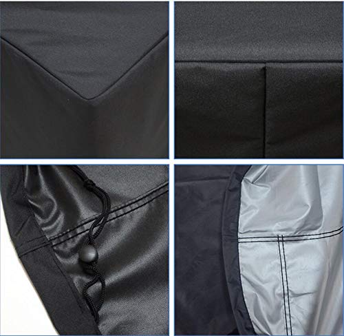 Flr 66X36X27In Patio Table Cover Veranda Rectanguler Black Waterproof Outdoor Dinner Protector Dust-Proof Table Desk Cover Furniture Covers With Storage Bags For Garden Outdoor Indoor Furniture Table #TOP1