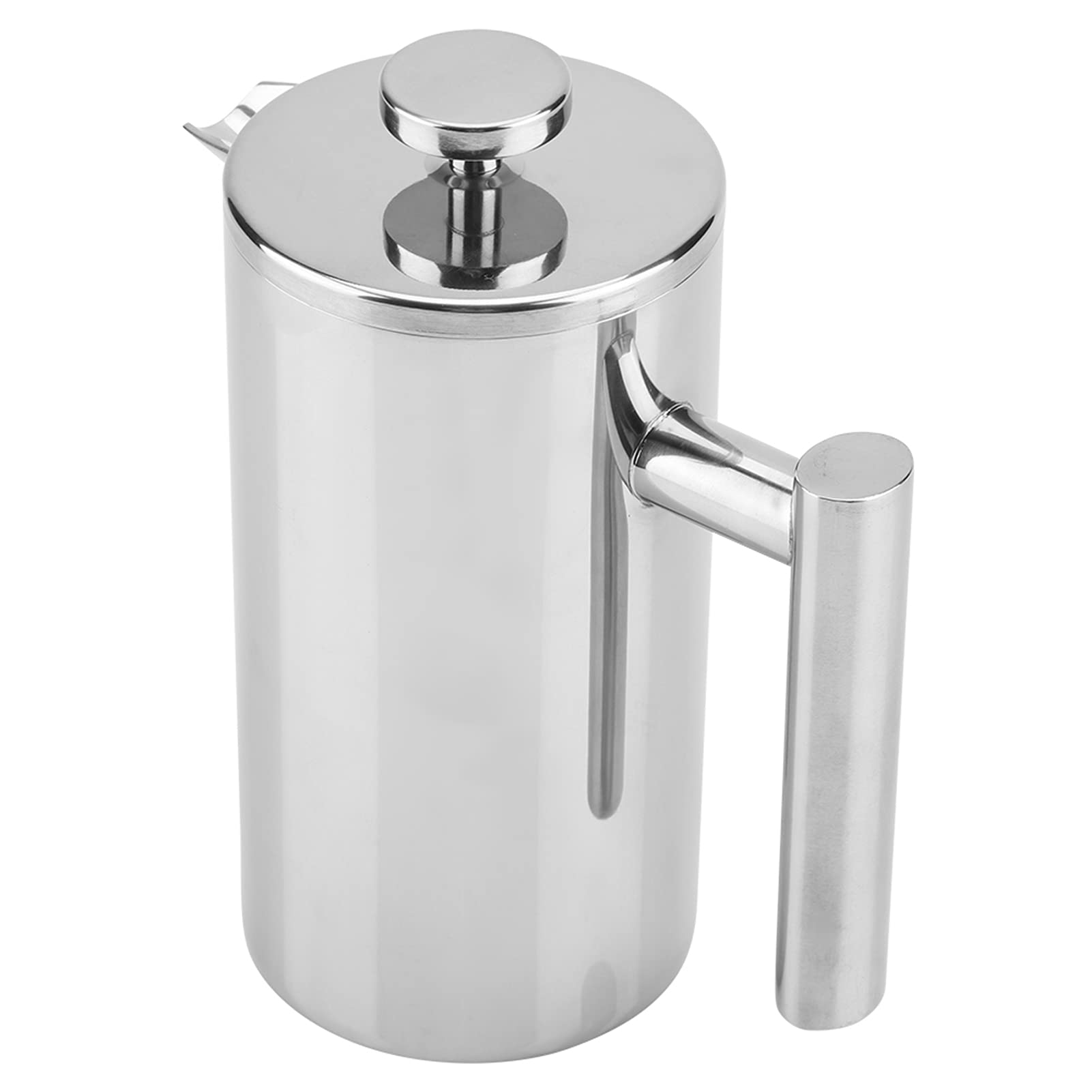 Cafetera de Acero Inoxidable de Doble Pared, Prensa Francesa, Tetera con Filtro(1000ML)