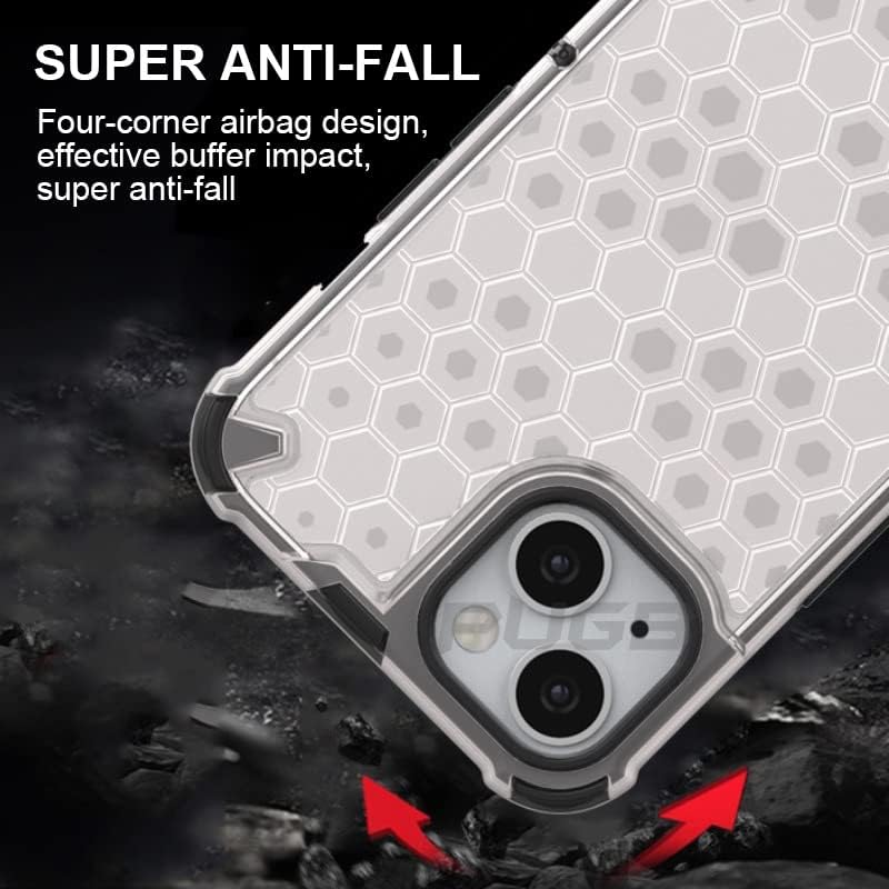 Image of Prime Retail Hard PC Back Case Cover for iPhone 13 Pro Max Anti Slip Ultra Thin Shockproof Reinforced Corners (Transparent)