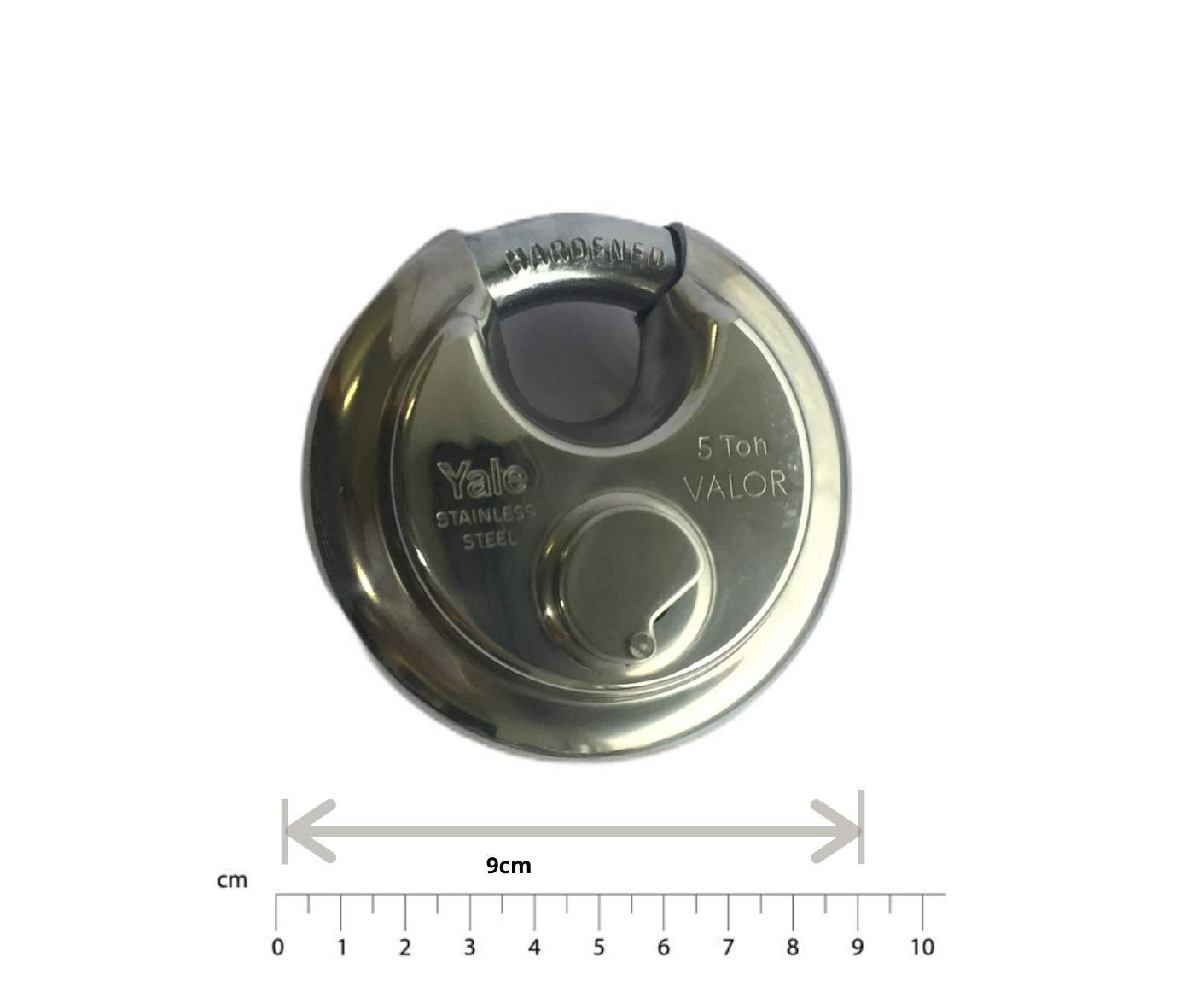 Yale Valor Series,SS304, Disc PadLock 90mm - Blister Chrome