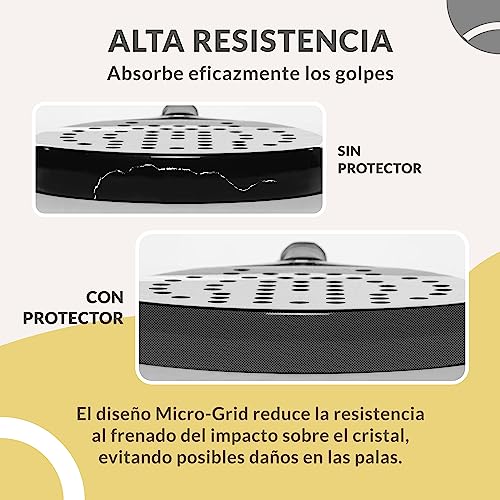 Miniatura 2 de Palbea Protector Pala De Padel Transparente - Paquete De 1 2 3 5 - Protector Padel Rugoso Y Ligero Para La Cabeza De La Raqueta - Padel Accesorios Duradero Y Fácil De Sustituir - Dimensiones 35x370mm.