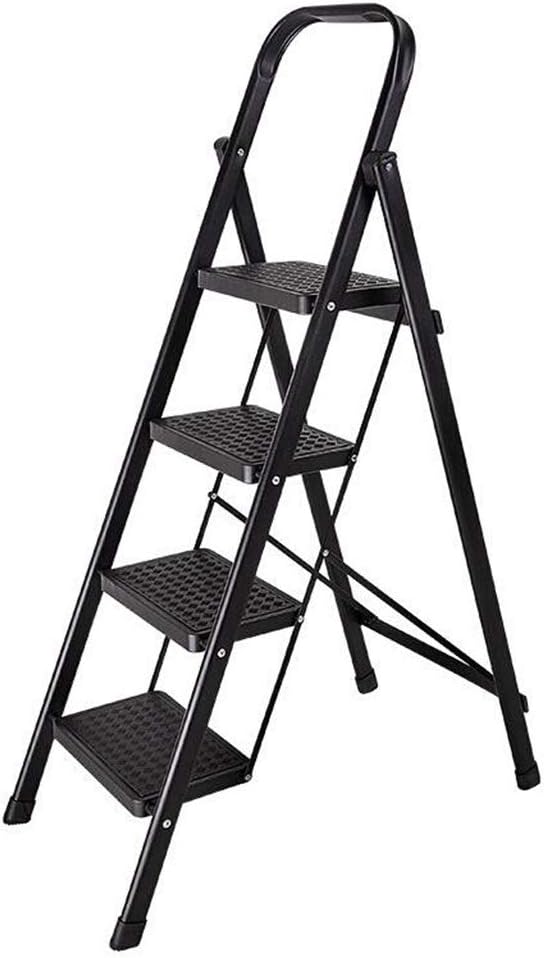 Amazon.co.jp Safety Steel Ladder, Chromatic 3 Step Ladder/4 Step