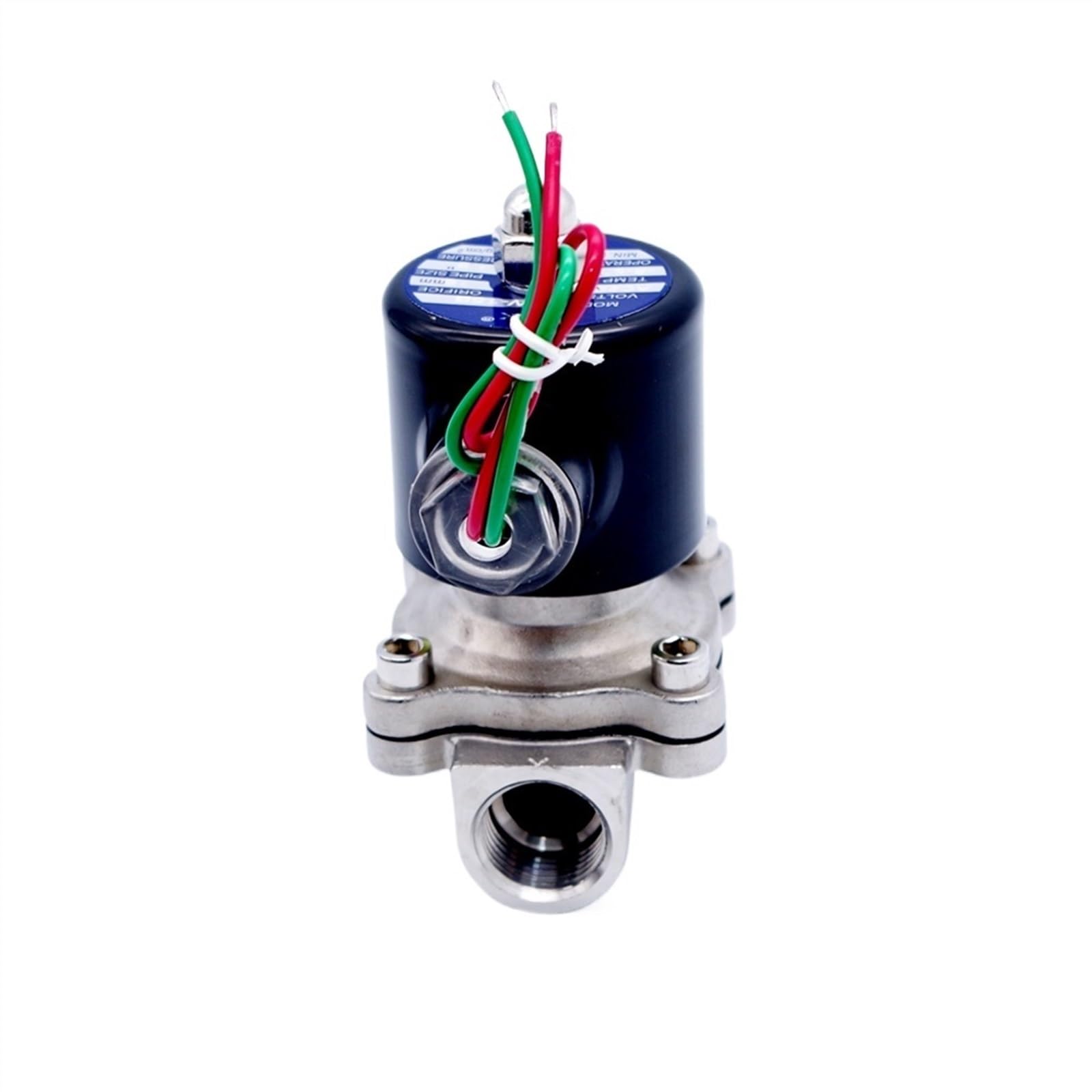Válvula solenoide de 1/2 pulgada normalmente cerrada acero inoxidable NPT 240V AC para agua