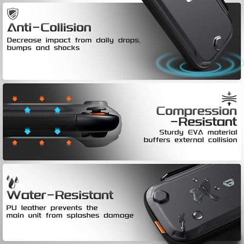 Image of Slim Switch 2 Carrying Case, Protective Hard Shell Case with 12 Game Card Slots, Portable Lightweight Travel Case for Switch 2 with Military-Grade Protection, Soft Inner Screen Cover, Tactical Style