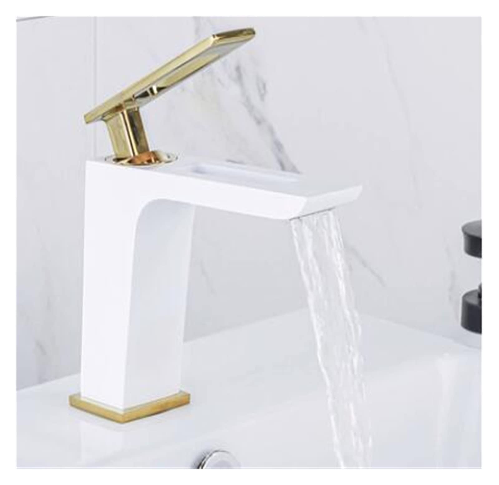 Robinet d'évier de salle de bain mitigeur eau chaude froide contre le tartre