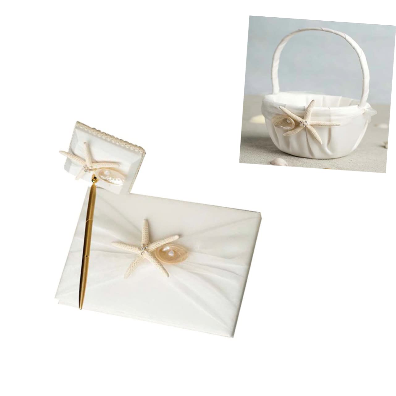 ifundom Libro Delle Presenze Per Matrimonio in Stile Spiaggia Libro Degli Ospiti Con Spazio Per Messaggi Realizzato in Accessorio Per Cerimonia