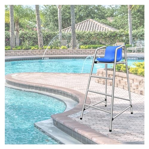 Chaises longues de sauveteur hauteur 71 pouces pour patio piscine et plage de volley