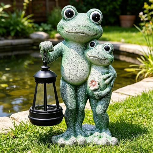 Ranas solares para exteriores impermeables para decorar parterres y balcones 7