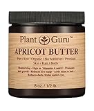 Apricot Body Butter 8 oz. 100% Pure Raw Fresh Natural Cold Pressed. Skin, Hair, Nail Moisturizer, DIY Creams, Balms, Lotions, Soaps.
