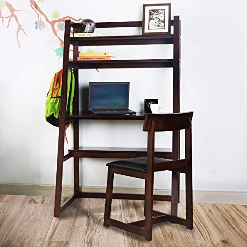 Image of Home Centre Oxford Computer Desk with Chair, Brown, Standard (4553)