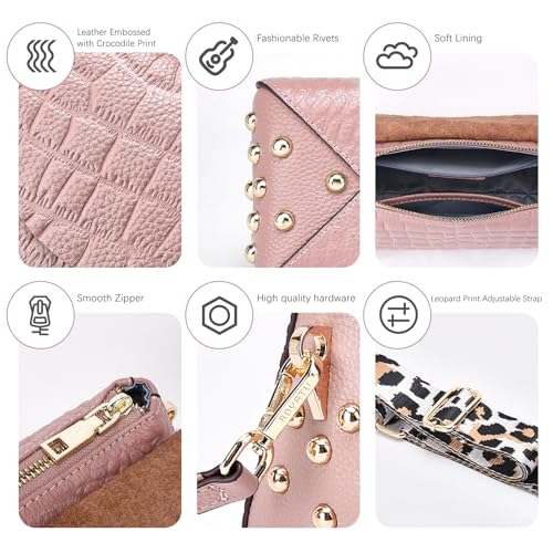 Leather Crossbody Bags Women Purse: Genuine Leather Cross Body Bag - Designer Shoulder Handbags4