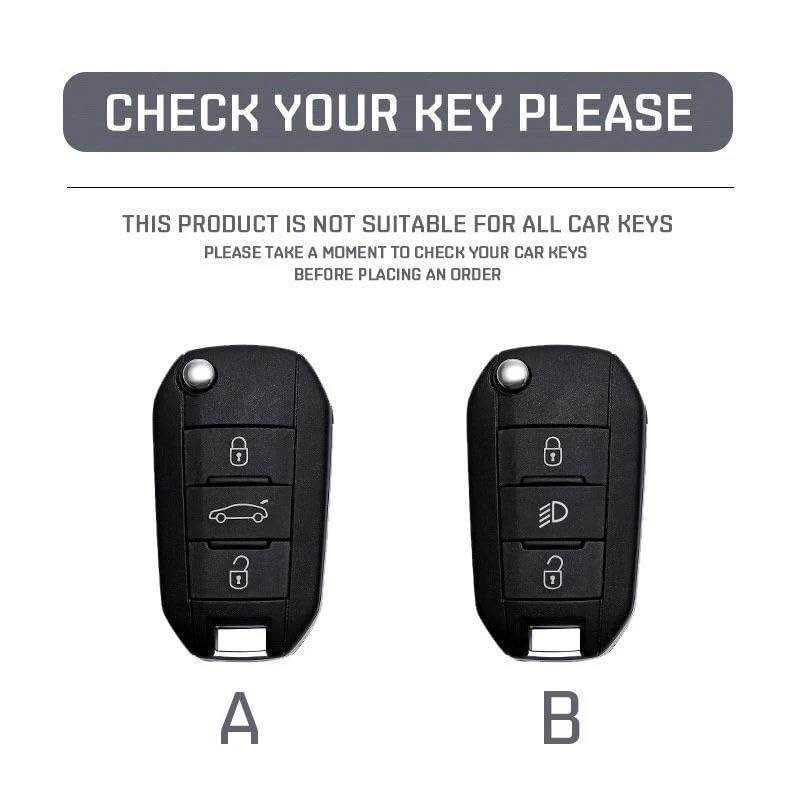 Étui de clé réversible antichoc protégeant les boutons de Citroën C3 C4 Cactus - 2