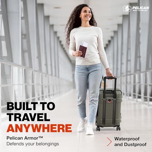 Image of Pelican ATX Luggage - Hardside Carry On Luggage with Wheels - 22 Inch Carry On Bag - Airline Approved (Charcoal)