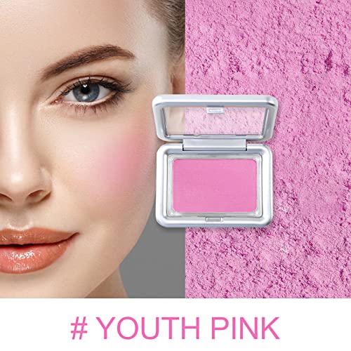 Jutqut Purple Blush For Cheeks Blush Powder Makeup, Highly Pigmented Blush| Natural Matte Glow| Shape & Highlight Face| Smooth Blendable #Purple #TOP1