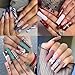 UNA GELLA No C Curve Nail Tips 504 PCS Extra Long XXL Tapered Square Nail Tips Half Cover Nails tips Straight Shape For French Acrylic Nails False Fake Clear Tips Square Shape with Box