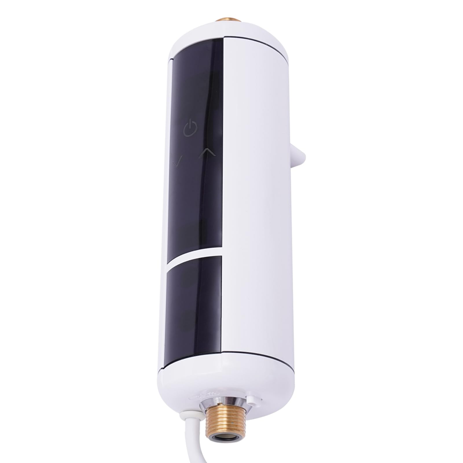 Calentador de agua instantáneo, 3500 W, grifo de agua caliente sin balón, temperatura ajustable 30 – 52 °C, seguridad antifugas, IPX4, cocina, cuarto de baño, restaurante, instalación 360 °, compacto
