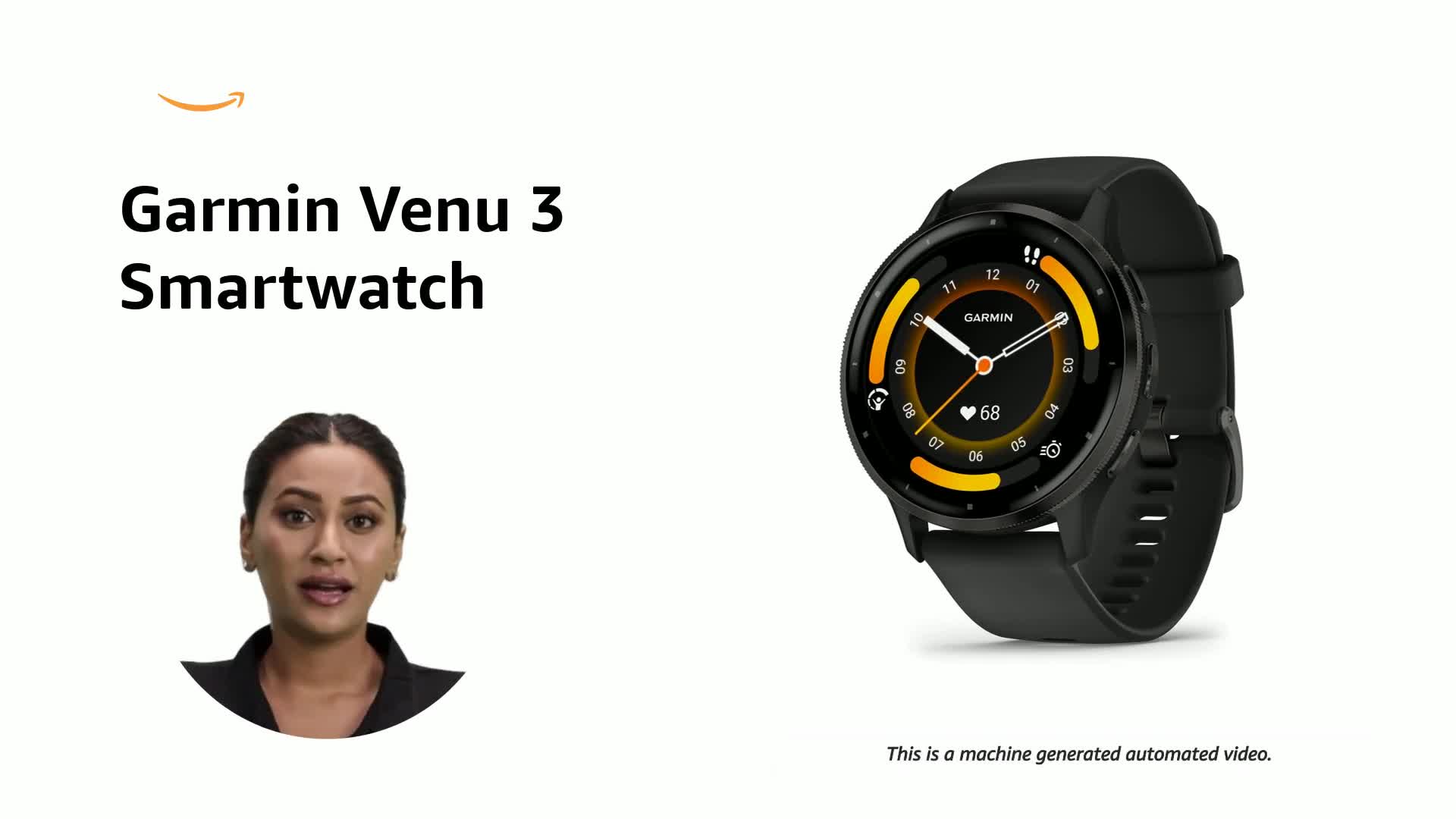 Garmin Venu 3 Slate Stainless Steel Smart Watch Bezel with Black