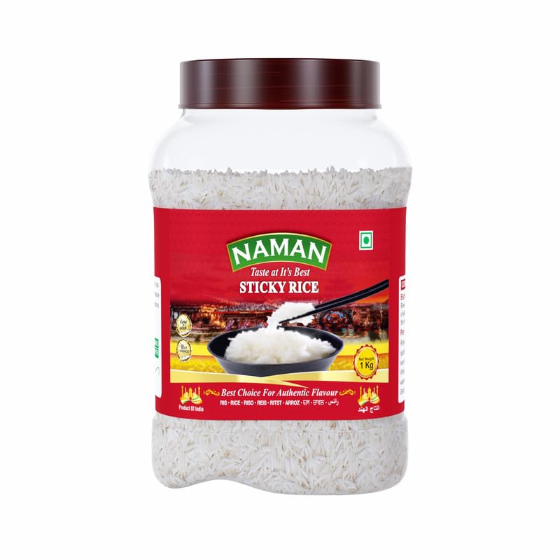 NAMAN Sticky Rice | Traditionally Grown | Gluten Free Short Grained Rice with a Thick Chewy Texture (1 Kilograms) (B0D6MYDQKP) Amazon Price History, Amazon Price Tracker