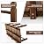Giantex 5 ft Garden Bridge - Stained Wood Arc Footbridge Walkway with Side Railings, Decorative Wooden Bridge Landscaping for Backyard Farm Garden Creek Pond Decor, Easy to Assemble (Stained Brown)