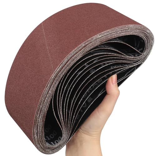 STEBRUAM Sanding Belt 100 x 560 mm,12PCS 180 Grit - Image 2