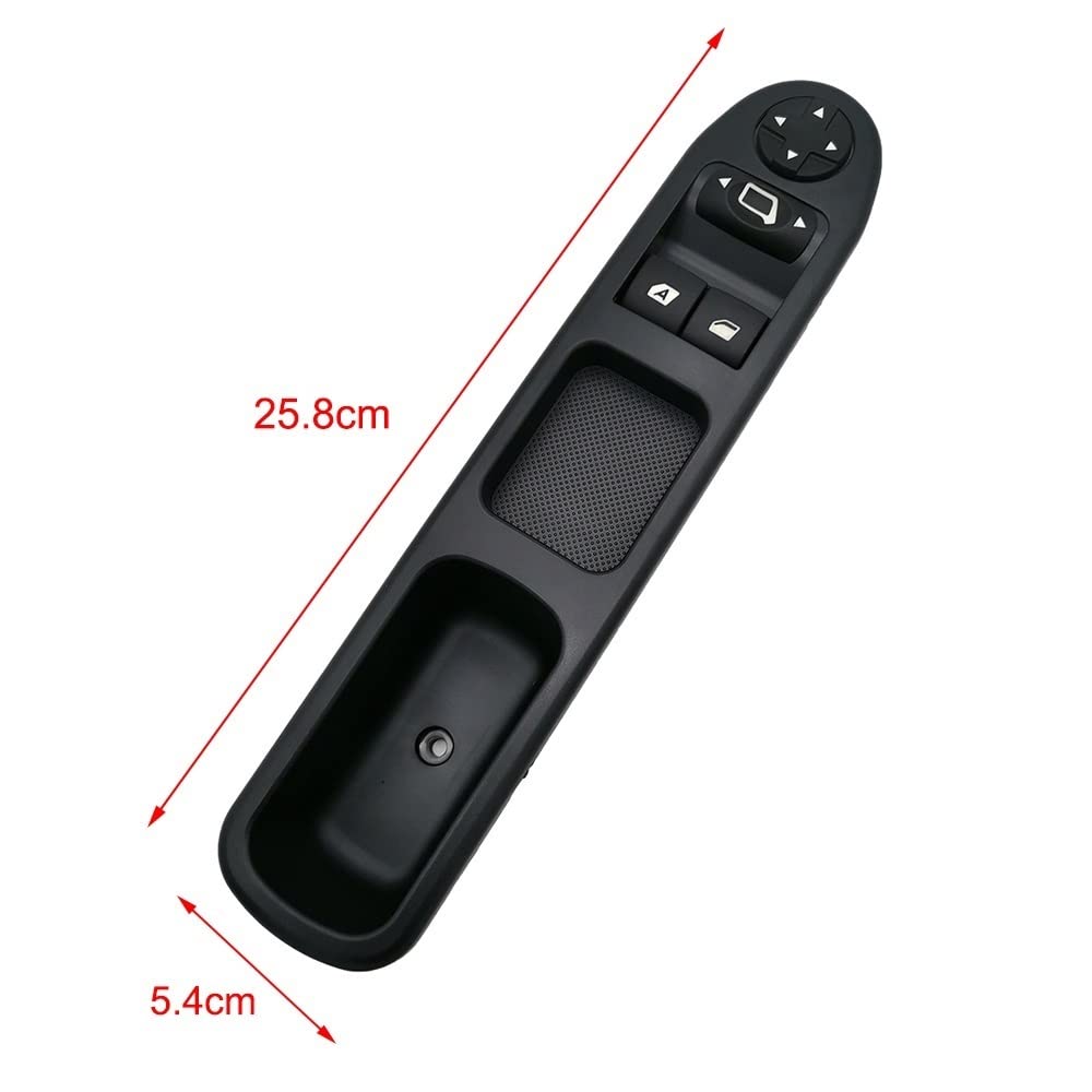 Pulsante interruttore finestra Per Peugeot 207 per Citroen C3 Picasso 2007-2014 6554.QC Pulsante di controllo alzacristallo elettrico lato guida sinistro Interruttore di controllo alzacristallo elettr