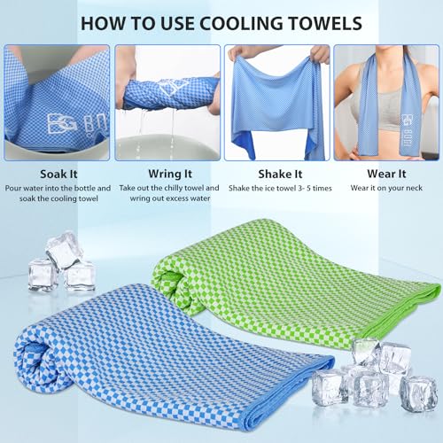 BOGI Cooling Towels for Neck and Face, Soft Breathable Cool Towel for Instant Cooling Stay Cool for Yoga, Sport, Gym, Camping, Running & More Activities - Image 6
