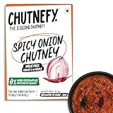 Chutnefy Würziges Zwiebelchutney, 75 g, köstlich und verzehrfertig, 5-Sekunden-Instant-Chutney, ohne Konservierungsstoffe oder Zusatzstoffe