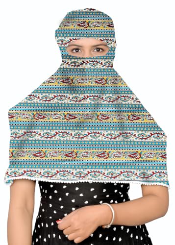 Image of Scarf Face Mask Head Neck Hair Bandana Cover Sun Protection Face Cover Smkoe Dust Safety Scarf Cum Mask For Women Girls Daily Use Face Scarf Mask