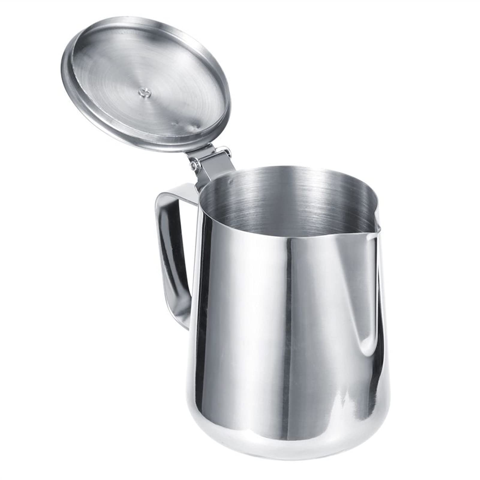 caihuashopping Pot À Lait 600 ML 1000 ML d'acier Inoxydable épaississant Le Lait Mousseux Tasse de Tasse d'artisture d'art Latte avec Une pichet de café Outil de café Pichet à Lait