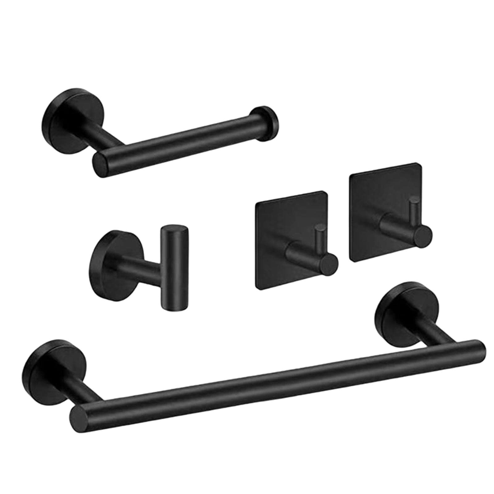 Accesorios para baño de acero mate ideales para organizar toallas y albornoces en casa