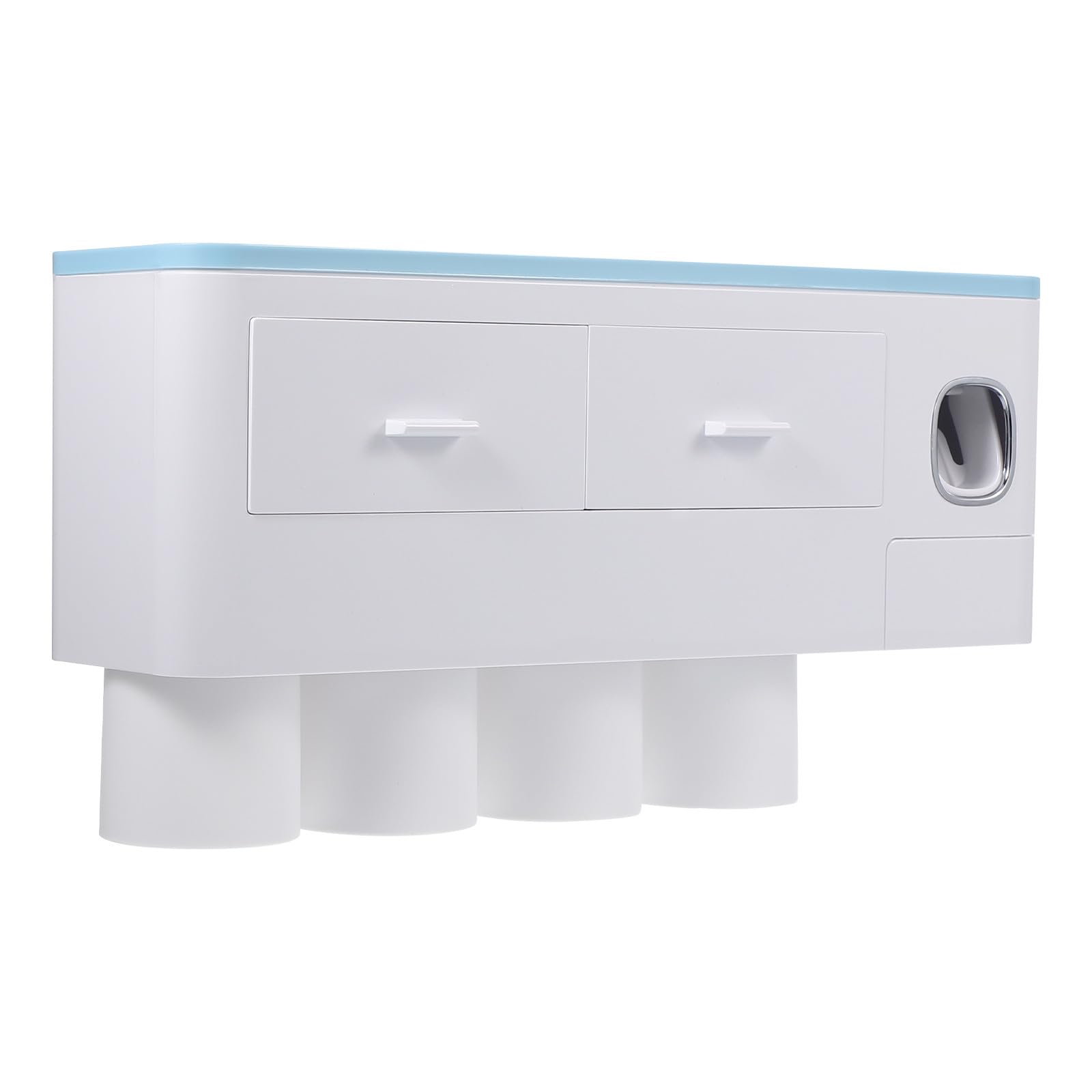 PRETYZOOM Soporte para Cepillo De Dientes Organizador De Baño Estante De Almacenamiento Fácil Adherencia
