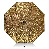 Faltbarer Reise-Regenschirm, kompakt, schwarz, Sonnenschutz, LSF...