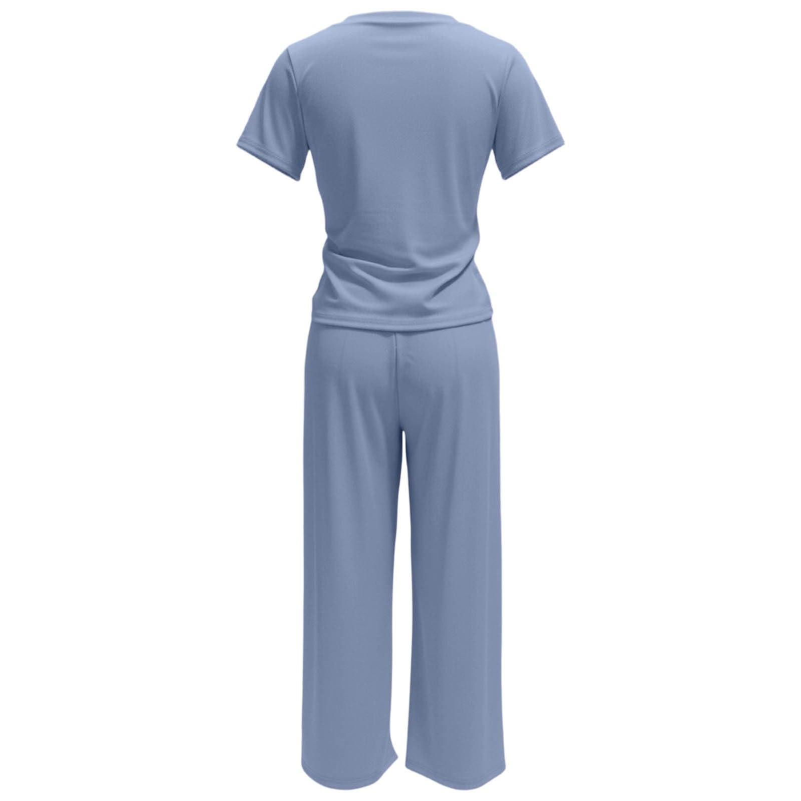 Survêtement baggy pour femme - Grandes tailles - Survêtement long - Élégant - 2 pièces - Yoga - Avec pantalon - Taille courte - Vêtement de sport pour femme - 2 pièces - Tenue d'intérieur