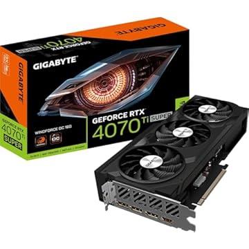 Placa de Vídeo NVIDIA Gigabyte GeForce RTX 4070 TI Super Windforce OC 16GB DDR6 256 Bits