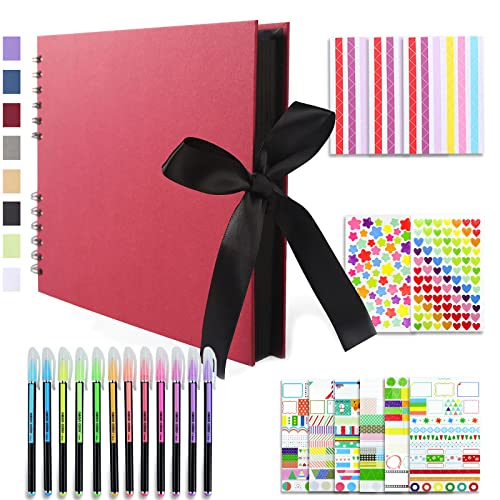Vienrose Scrapbook Album 80 Pages 11x8 Inch Black by Vienrose - Used condition - US$13.25