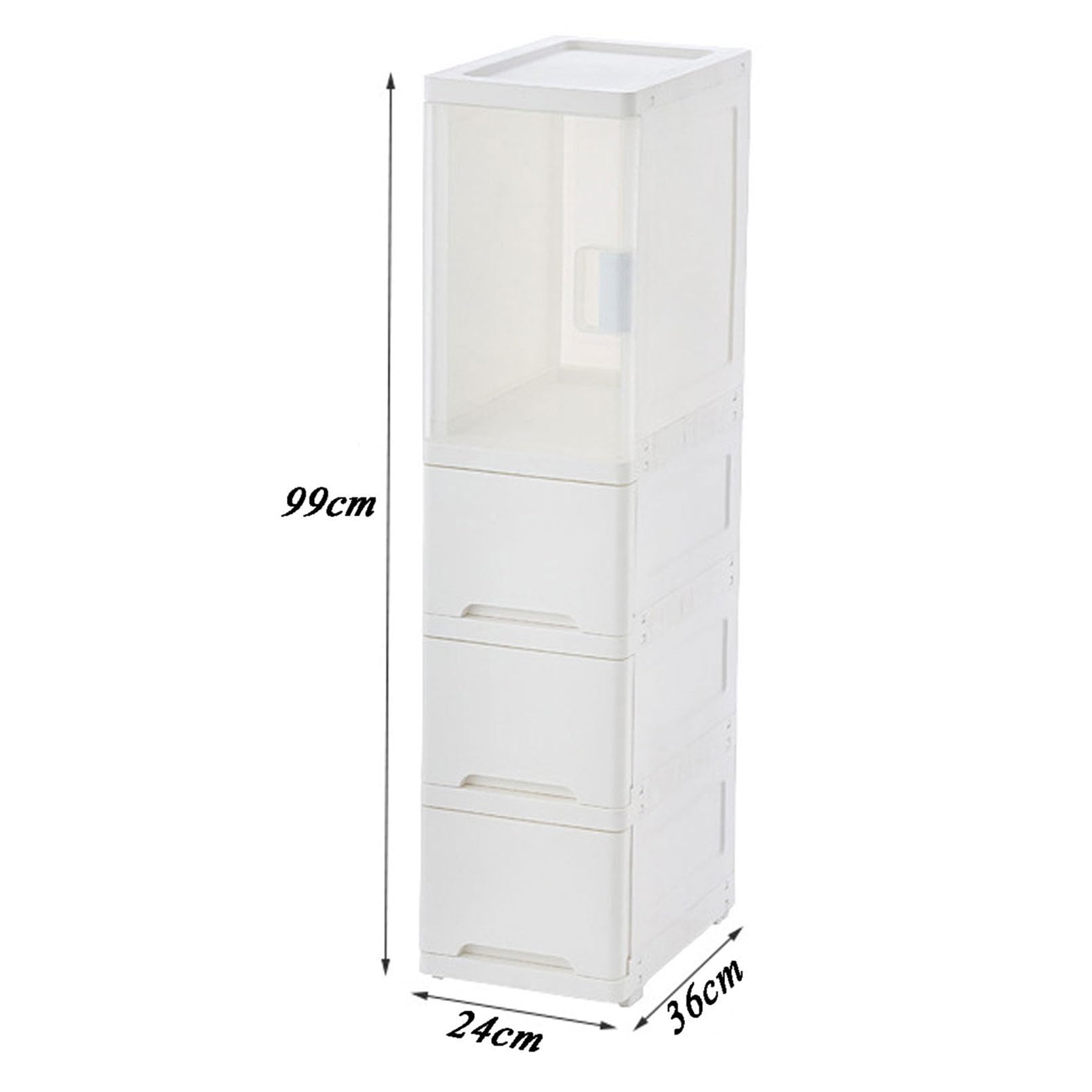 4-Tier Storage Cabinet Bathroom Floor Cabinet - Protege y Organiza Música, Películas, Videojuegos, Colecciones y Memorabilia, Accesorios de Cocina y Baño