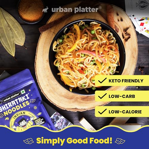 Image of Urban Platter Indian Mast Masala Shirataki Noodles, 279g (Konjac Noodle | Keto-friendly, Low-Carb, Fat-free | Zesty Indian Masala | Ready in Minutes)