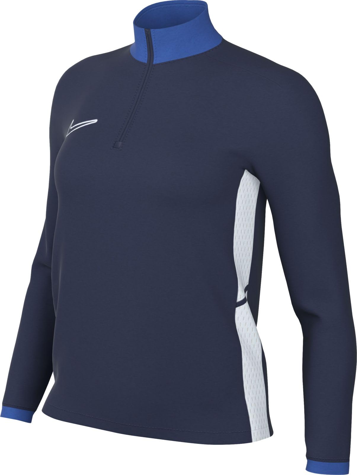 NIKE FZ9770-410 W NK DF ACD25 DRIL TOP Sweatshirt Women's MIDNIGHT NAVY/ROYAL BLUE/WHITE/WHITE Size L