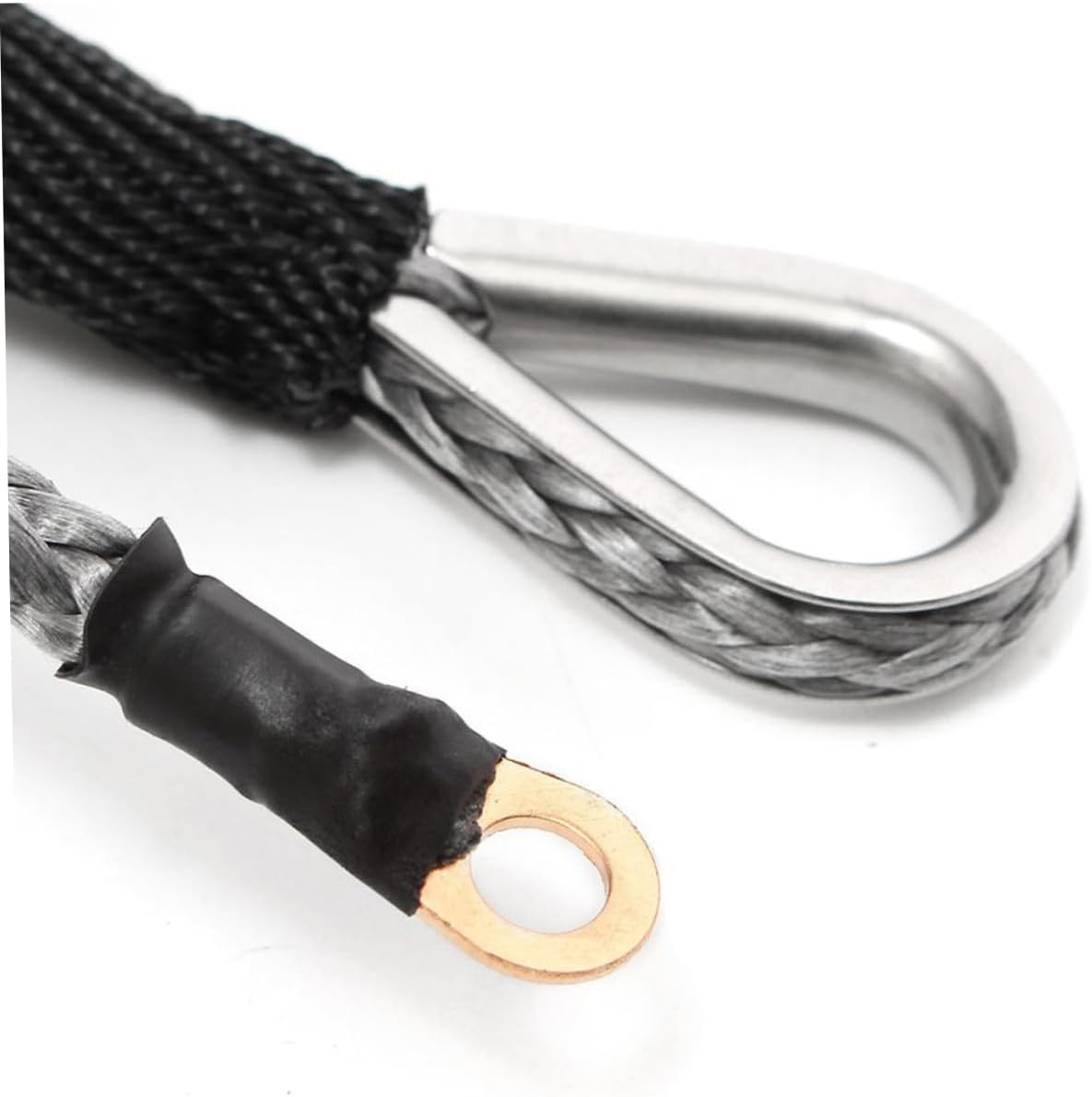 CHILDWEET 15m Winch Rope for ATV Utv SUV Synthetic Rope Cable Towing Strength Easy Handling