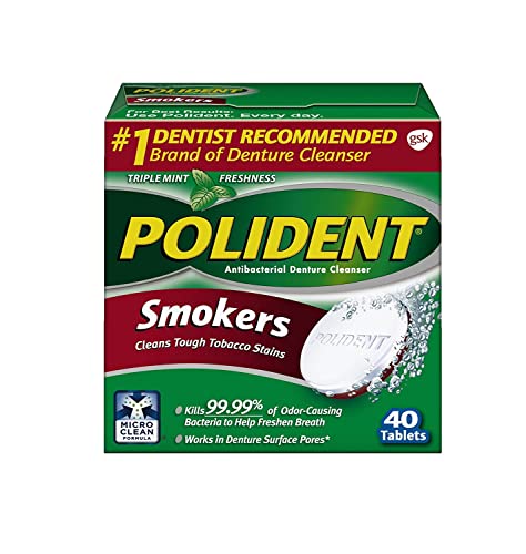 Polident Smokers Tablets - 40 Ct, Pack Of 2 #TOP7