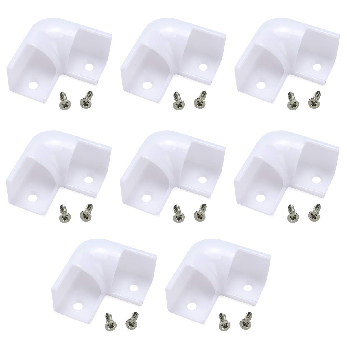 Buy Muzata 8PACK LED Channel Corner Connector Kit LShape for V1SW V