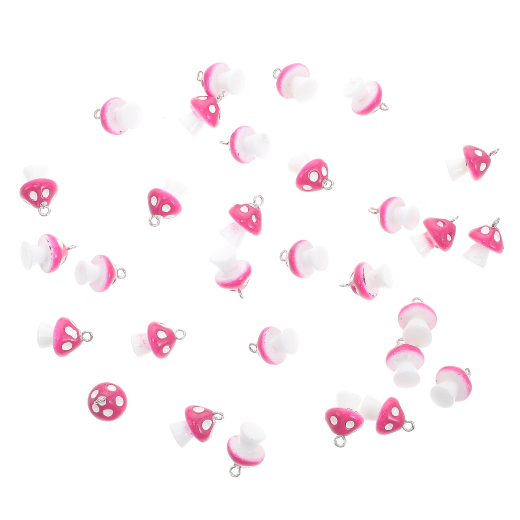 Gatuida 30pcs Mushroom Pendants DIY Charm Pendant Fashion for Jewelry Making Natural Style Mushroom