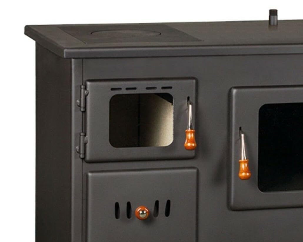 Kaminwelt Holzofen W12 16kW mit Wassertasche & Backofen